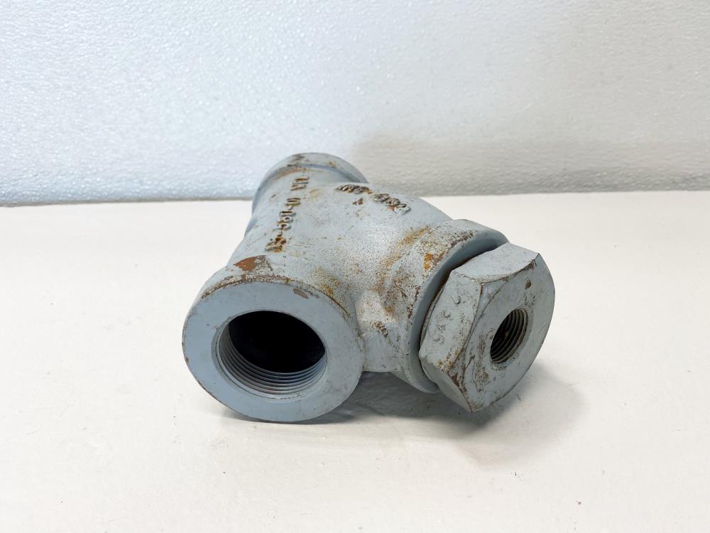 Mueller 1-1/2" NPT 600# WCB Wye Y-Strainer 1.5-580-01